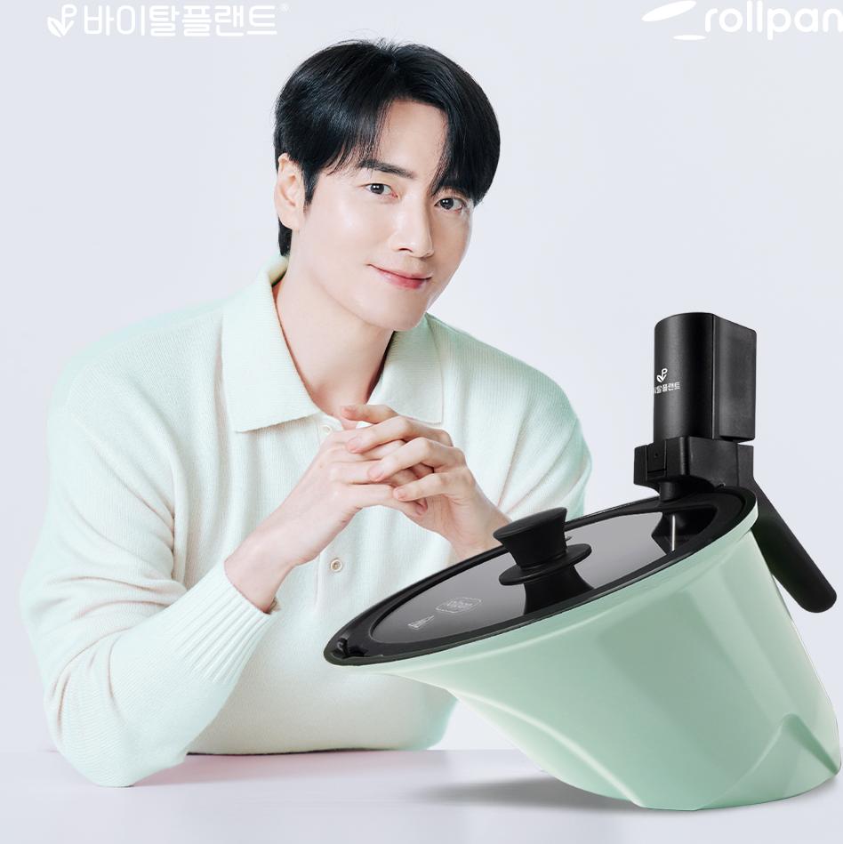 바이탈플랜트 롤팬 민트 뉴오리지널 자동회전냄비