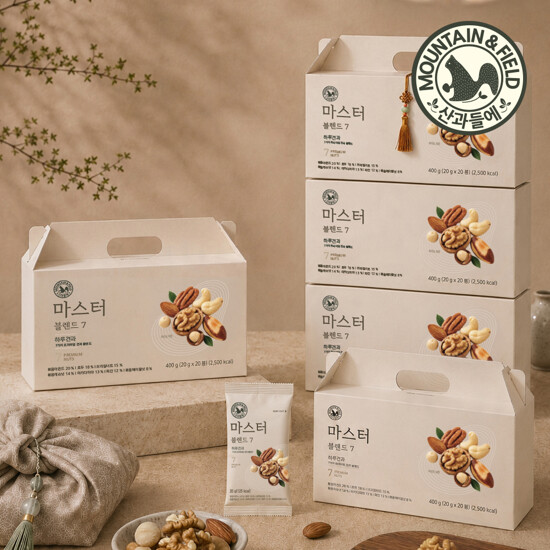 [9월 로스팅 / 순수견과 7종] 마스터블렌드7 20봉세트x4박스 +1박스 더