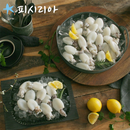 [정상가39,900원][피시리아]자연산 손질 갑오징어 200g * 6팩(54~72미)/총 1.2kg 2