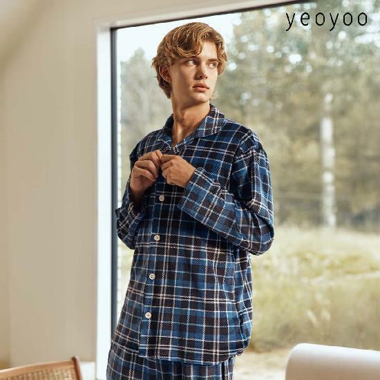 [국민카드5%할인]여유(yeoyoo) 울트라극세사 파자마 2세트(남성) 3