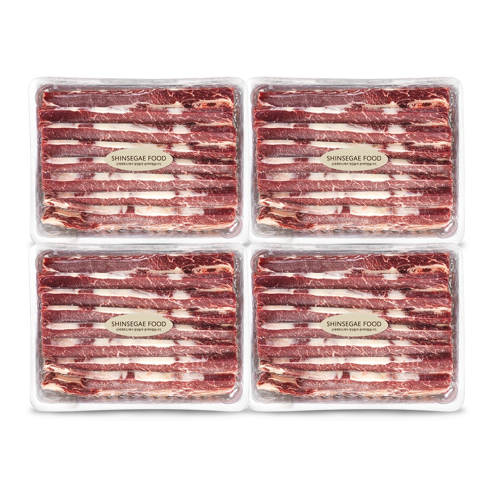 선택1) 뉴질랜드LA갈비 원육1kg x 4팩/총4kg