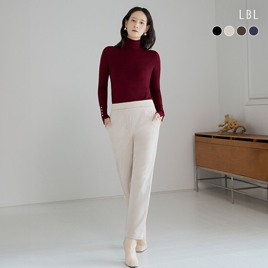 NEW 소프트 FAUX스웨이드 웜기모팬츠 2종(블랙+선택1) 2