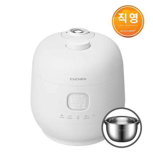 브레인 풀스텐 듀얼프레셔 6인용 IH전기압력밥솥 퓨어화이트 CRH-TWS0610MW