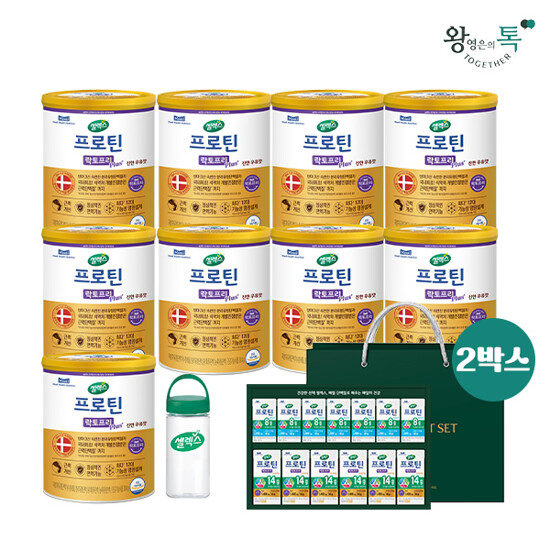 [왕톡단독] 셀렉스 프로틴 락토프리 플러스_304gX9캔 + 음료종합세트 2박스