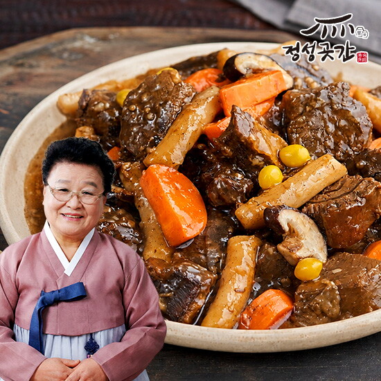 정성곳간 뼈없는 한우갈비찜 500gx8팩, 총4kg