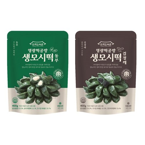 [한국민속촌] 영광떡공방 모시떡(동부 7팩, 검정깨5팩+참깨 1팩, 팩당 10개입)