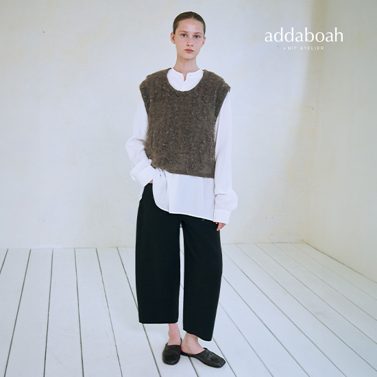 [미리주문10%] 26FW 라쿤 울 블렌디드 커브드 팬츠