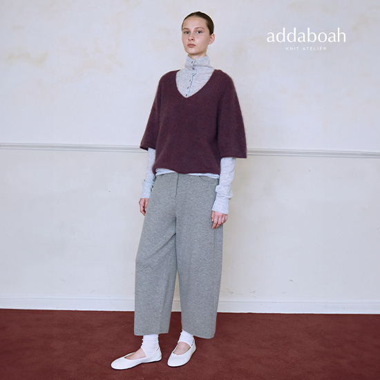 [미리주문10%] 26FW 라쿤 울 블렌디드 커브드 팬츠 4