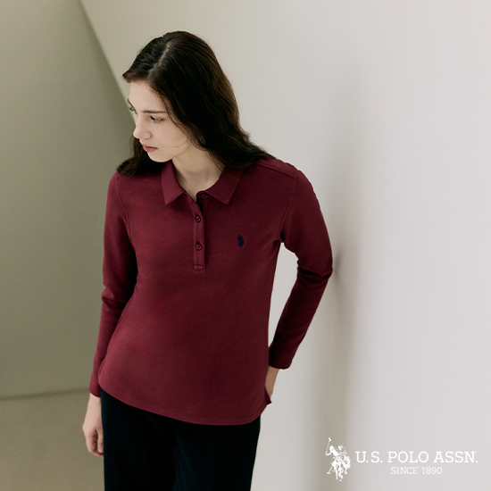 [쿠폰혜택][U.S POLO ASSN.] 25FW 기모 카라티 3종 여성 3