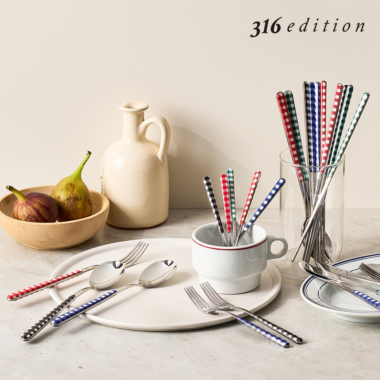 비비드체크/이가격론칭단한번] 이태리직수입 커트러리 4인조+국자 25P 풀세트 2