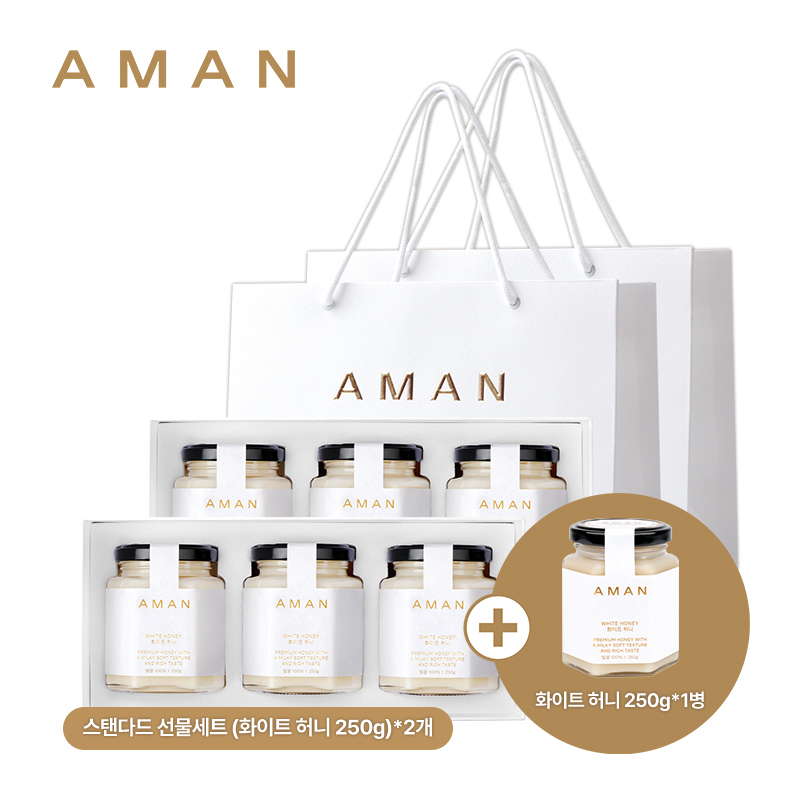 [동가게]스탠다드 화이트 선물세트(화이트250g 3개)*2개+화이트 250g 1병