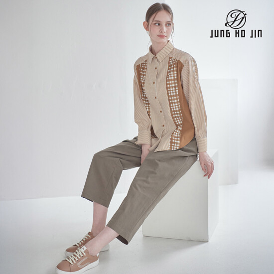 [Jung Ho Jin] 정호진 26FW 여성 에센셜 밴딩 세미와이드 팬츠 1종 3