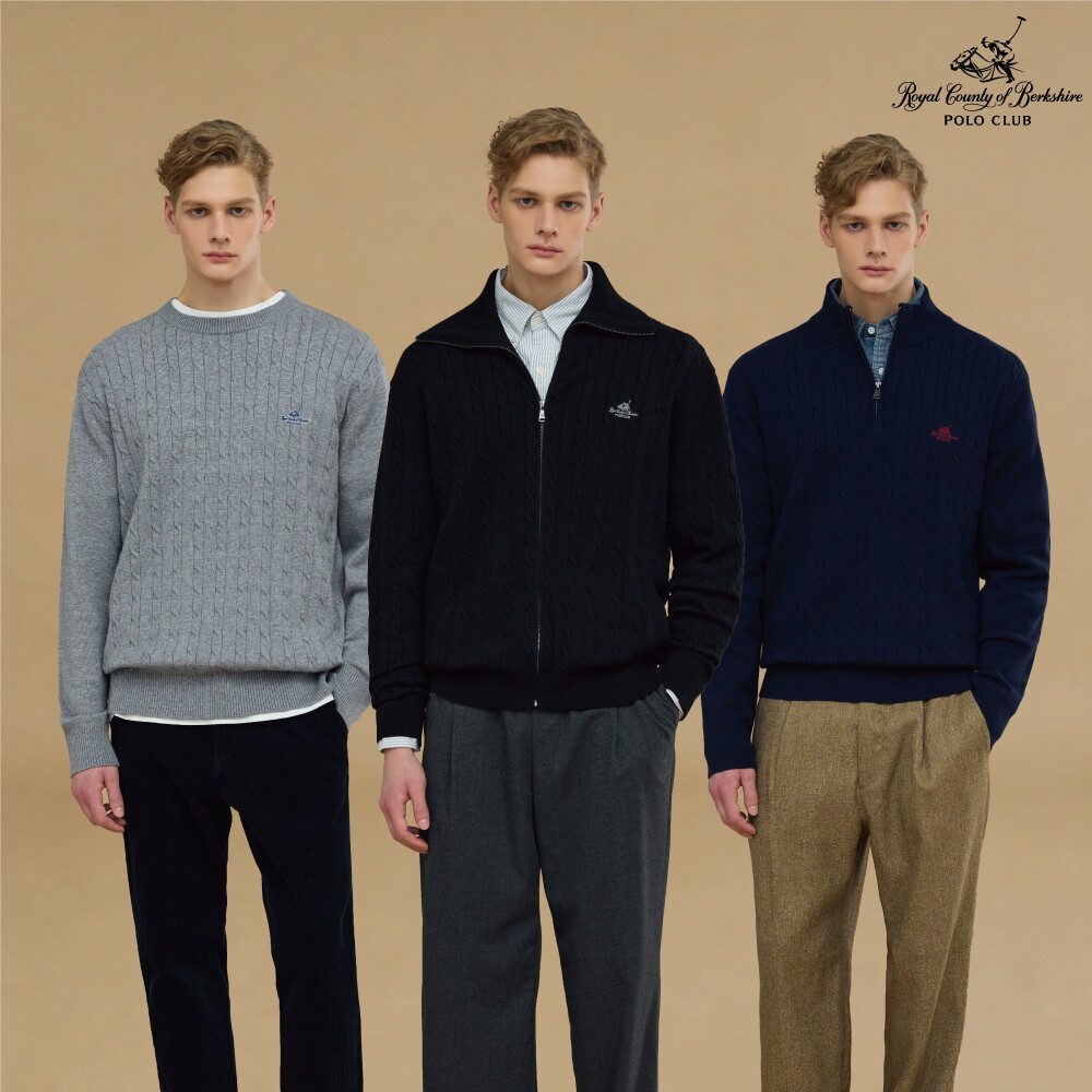 (C) RCB POLO CLUB 26FW 남성 케이블 니트 3종 (R633M)