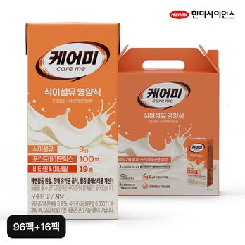 케어미 식이섬유 균형영양식 200mlX96팩+고단백 균형영양식 190mlX16팩