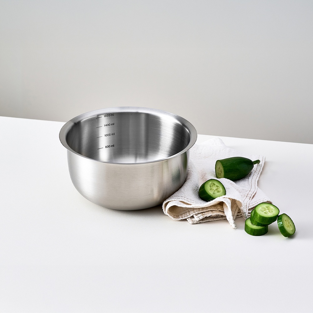 [정상가 59,500원]  스테인리스 스틸 믹싱볼+펀칭볼 세트 18cm 2