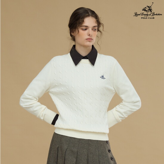 (D) RCB POLO CLUB 26FW  여성 케이블 니트 3종 (R633W) 2