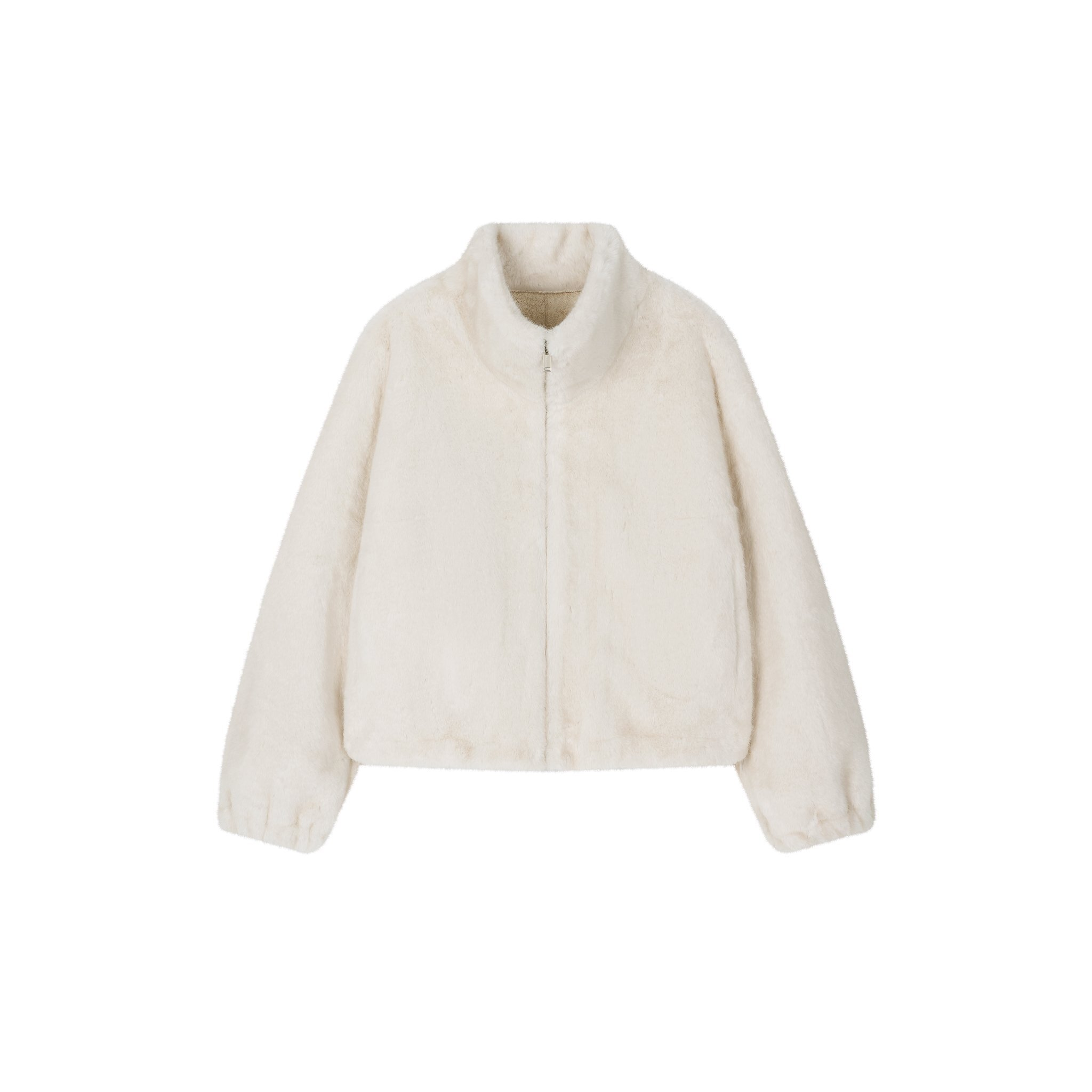 ○26FW Faux 밍크 하프 자켓