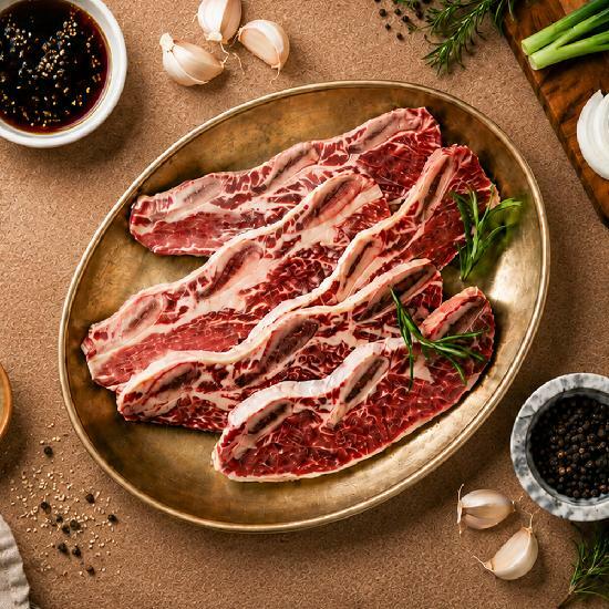 [카드 5%할인][한원관] 미국산 프라임 LA 꽃갈비 원육 1kg * 2팩 2