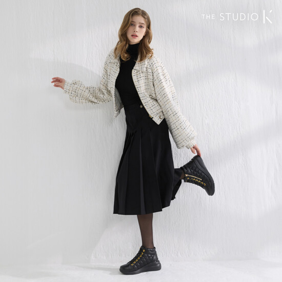 [THE STUDIO K] 더스튜디오 케이 FW 소가죽 기모 하이탑 부츠 2