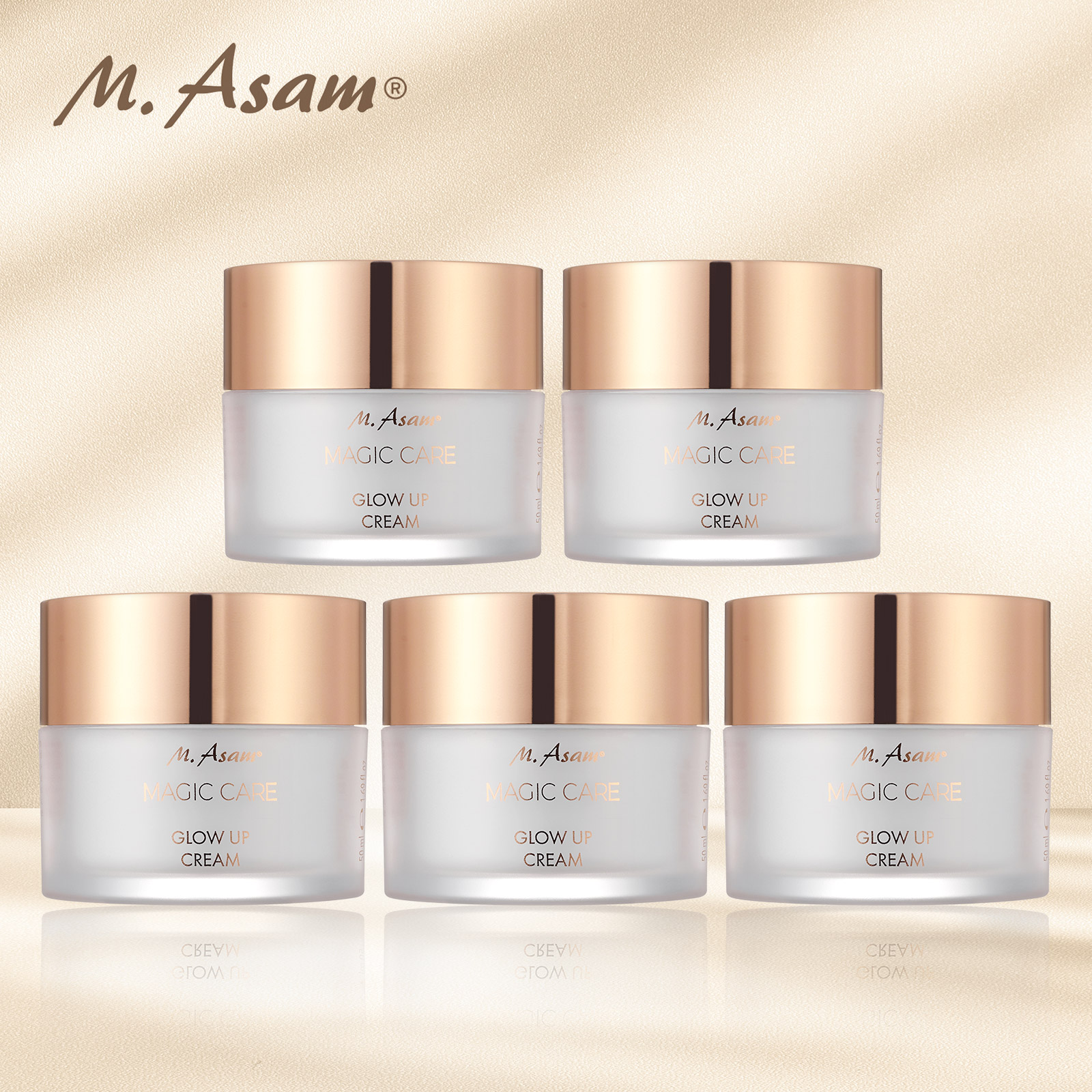 독일 공식수입 M.Asam 글로우업 매직크림 50ml 5통