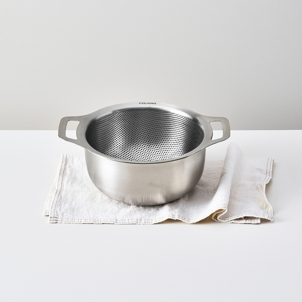 [정상가 72,000원]  스테인리스 스틸 믹싱볼+펀칭볼 세트 21cm 2