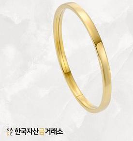 [한국자산금거래소] KAGE 18K스퀘어 뱅글 팔찌