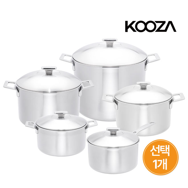 316Ti 통5중 인덕션 냄비 (18/20/24/28cm 편수/양수 택1)