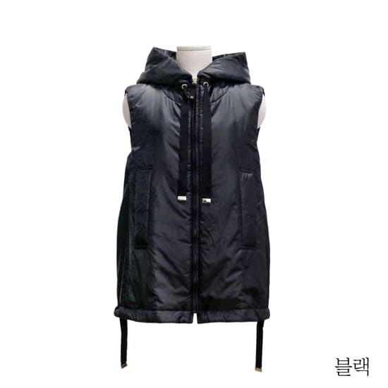 막스마라 그린고 후드 베스트