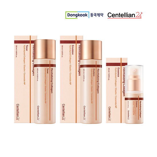 최신상 동국제약 리바이탈 라이징 콜라겐 3종(토너120ml/에멀전120ml/에센스30ml) 1세트