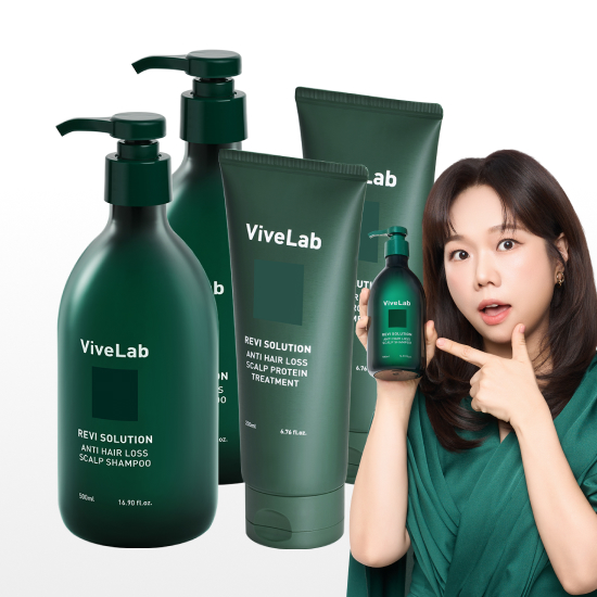 탈모&손상모 SET (4주 솔루션 초록 탈모샴푸500ml 2개 + 탈모 트리트먼트 2개)