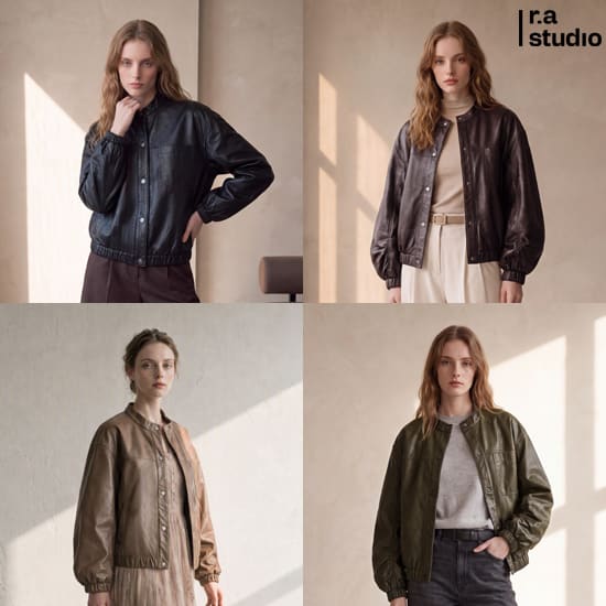 [26FW최신상][r.a studio] 라스튜디오 이태리 램스킨 오일링 양가죽 자켓 1종