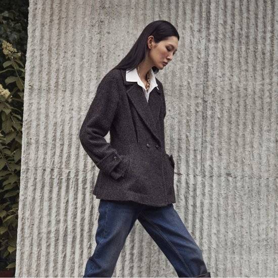 르네크루 26FW 하프 플레어 코트 2