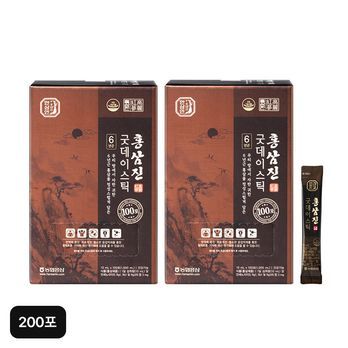 농협홍삼 홍삼진 굿데이스틱 (10ml x 100포 x 2박스, 총 200포)