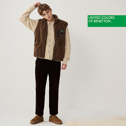 [베네통] BENETTON 천연가죽 양털 스니커즈 (남여공용) 4
