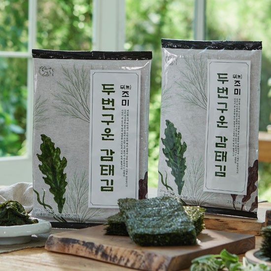 [방송에서만 3봉 더] 무조미 두번 구운 감태김 10매(23g) x 15봉 / 총 150매(345g) 3