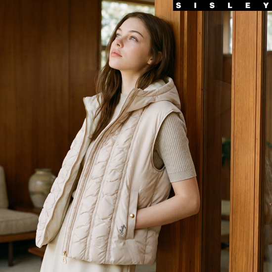 시슬리 26FW 경량 셔링 패딩베스트 2