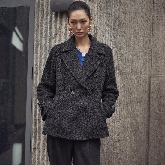 르네크루 26FW 하프 플레어 코트 4