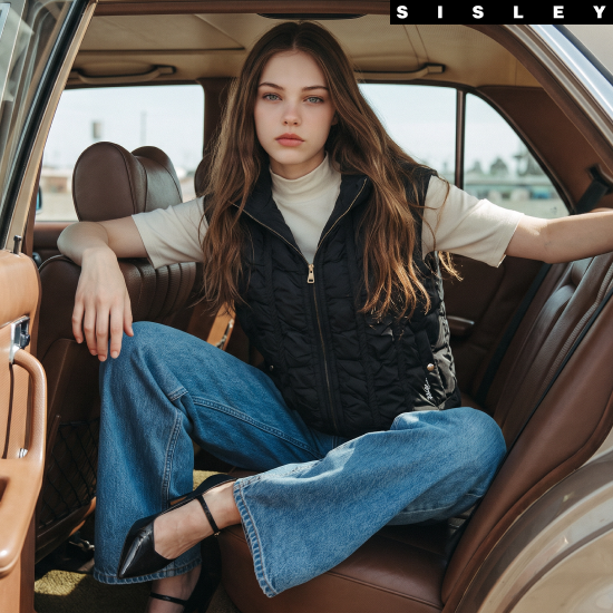 시슬리 26FW 경량 셔링 패딩베스트 3
