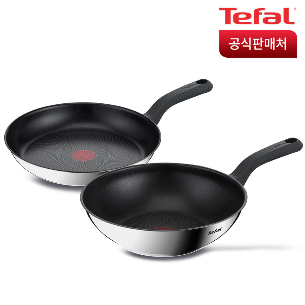 인덕션 에센스쿡 2종(후라이팬28+웍28)(인덕션 사용가능)