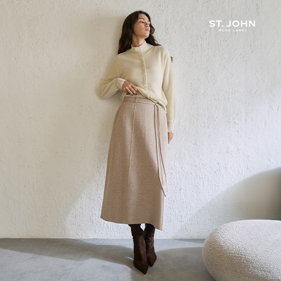 [상시가 159,000원] 26FW 울캐시블렌드 롱 니트 스커트