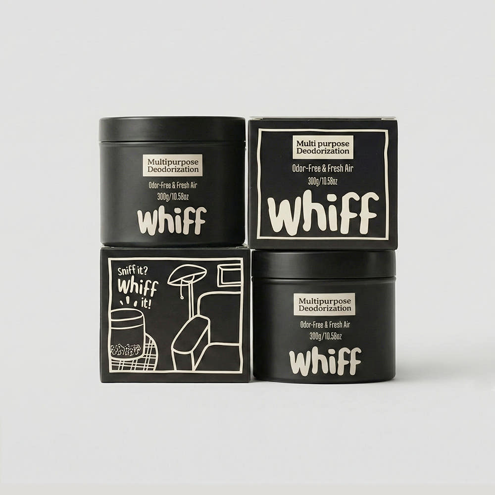Whiff  악취제거 다용도 탈취제 300g 부아누아 블랙 3개