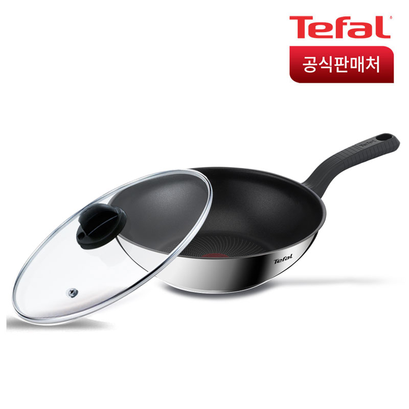 인덕션 에센스쿡 웍 28cm+정품유리뚜껑(인덕션 사용가능)