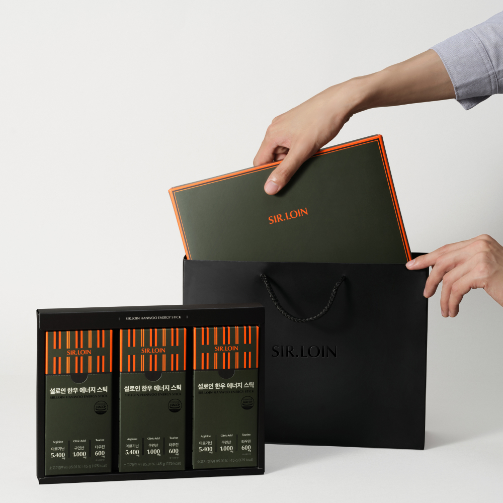 설로인 한우 에너지 스틱 45g X 3박스 1세트/ 한우육포 4