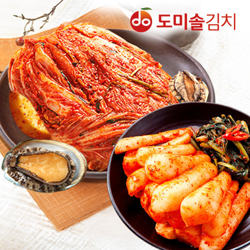 [도미솔/총10kg] 사랑채포기김치8kg + 총각김치2kg