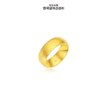[한국금자산관리] KGAM 24K 순금 와이드 글리터 반지