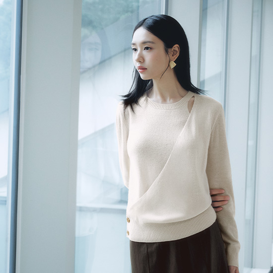 [미리주문10%]26FW 울캐시 블렌드 레이어드 니트 2