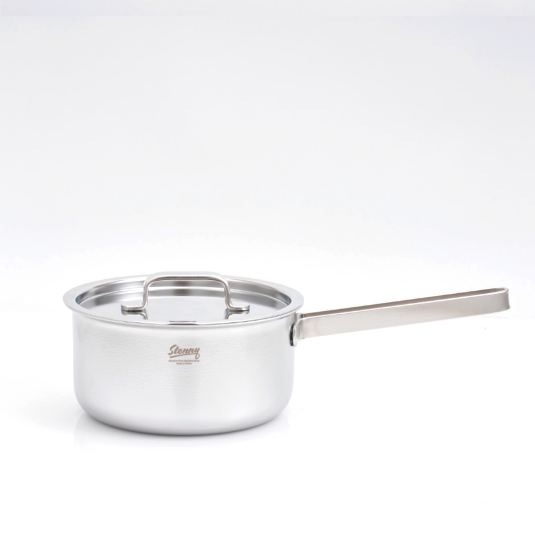 무연마제 스테인리스 통5중 편수냄비 16cm