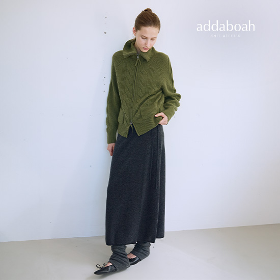 [온플] 26FW 준소모울100 랩스커트
