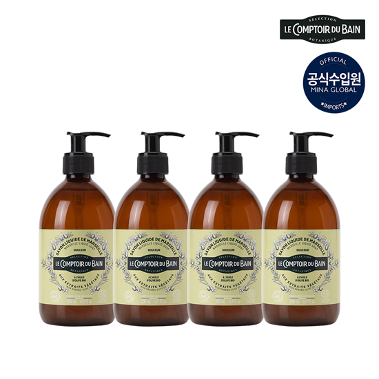 프랑스 직수입 리퀴드 마르세유솝 올인원 클렌저 패키지(500ml 4병)