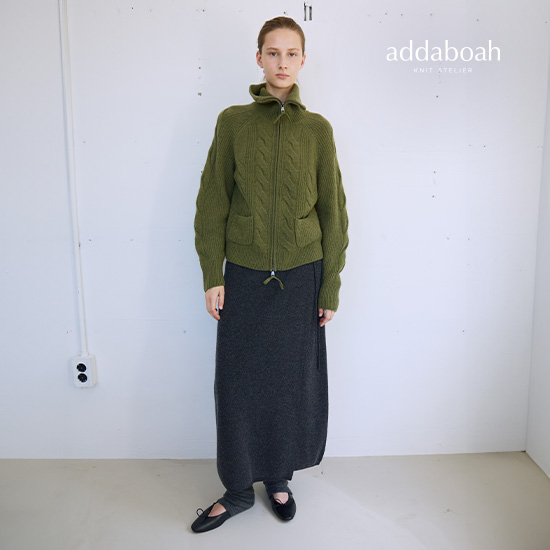 [미리주문10%] 26FW 준소모울100 랩스커트 2